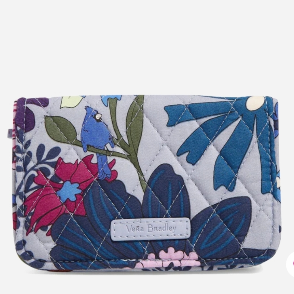 Vera Bradley Bengal Lily RFID Small Bifold Wallet